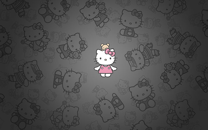 HD wallpaper: Anime, Hello Kitty, Cute, indoors, no people, creativity, pattern