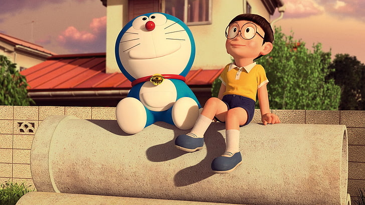 HD wallpaper: Stand By Me Doraemon Movie HD Widescreen Wallpaper.., Doraemon and Nobita illustration