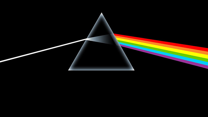 HD wallpaper: The Dark Side of the Moon by Pink Floyd wallpaper, prism, album covers