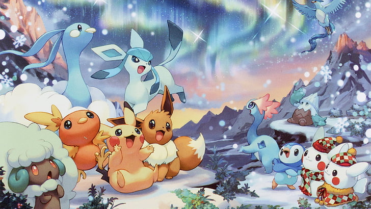 HD wallpaper: assorted-characters Pokemon wallpaper, Pokémon, Christmas, holiday