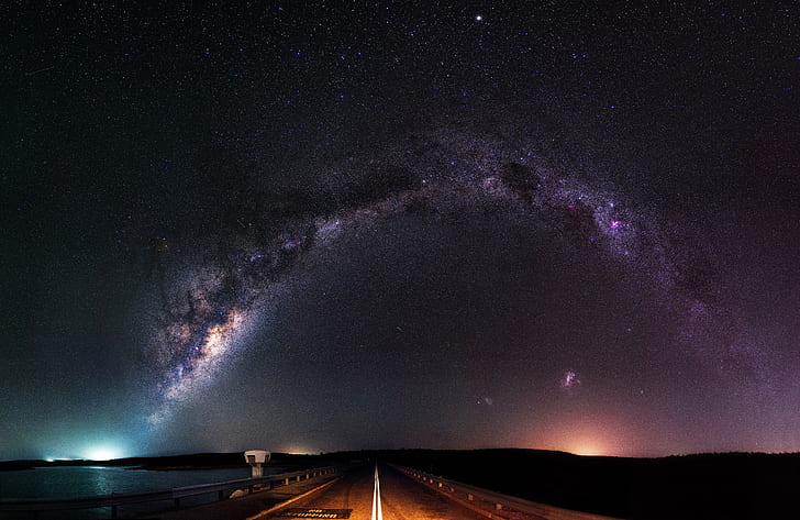 HD wallpaper: photo of road during night, Infinity, Beyond, North Dandalup Western Australia
