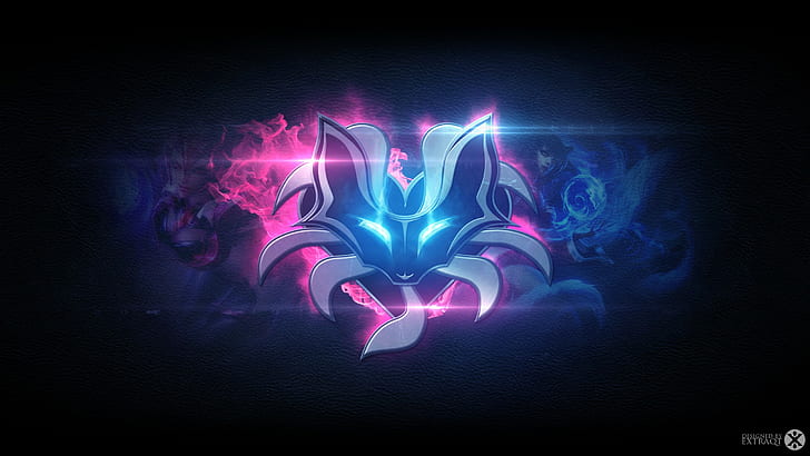 HD wallpaper: pink and purple fox digital wallpaper, Riot Games, League of Legends